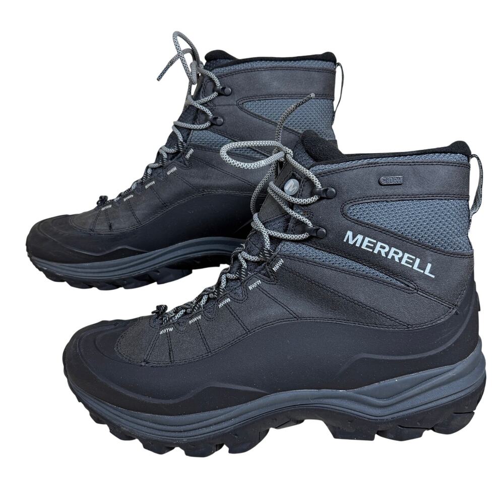 Merrell Thermo Chill Mid Shell Waterproof 200g Insulation Boots Black Men Sz 15